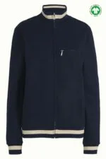 King Louie Heavy Sweat Jacket navy – GOTS-gecertificeerd katoen, Sjosz Mode Zutphen