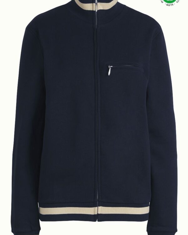 King Louie Heavy Sweat Jacket navy – GOTS-gecertificeerd katoen, Sjosz Mode Zutphen