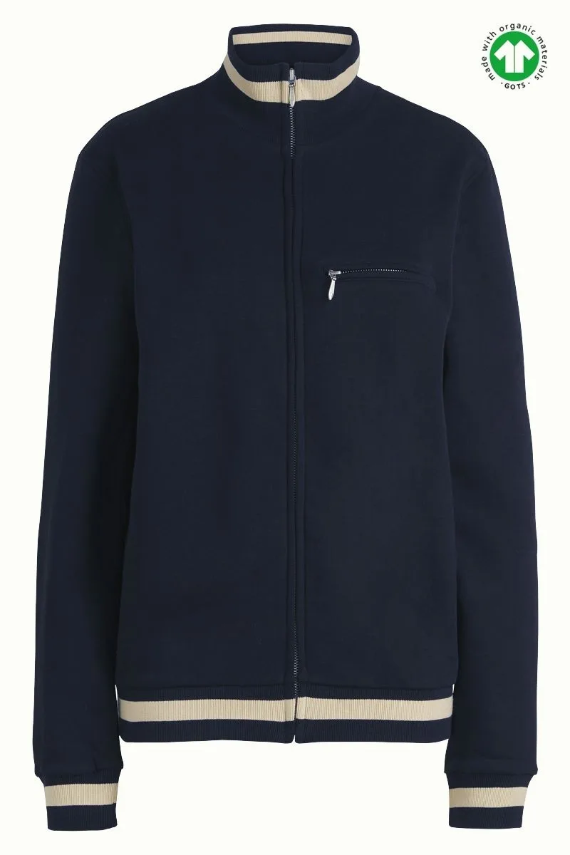 King Louie Heavy Sweat Jacket navy – GOTS-gecertificeerd katoen, Sjosz Mode Zutphen