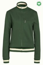 King Louie Heavy Sweat Jacket groen – duurzaam sweatvest met ritssluiting, Sjosz Mode Zutphen