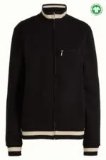 King Louie Heavy Sweat Jacket zwart – klassiek vest met retro afwerking, Sjosz Mode Zutphen