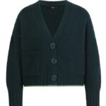 Ivko cardigan effen flessengroen