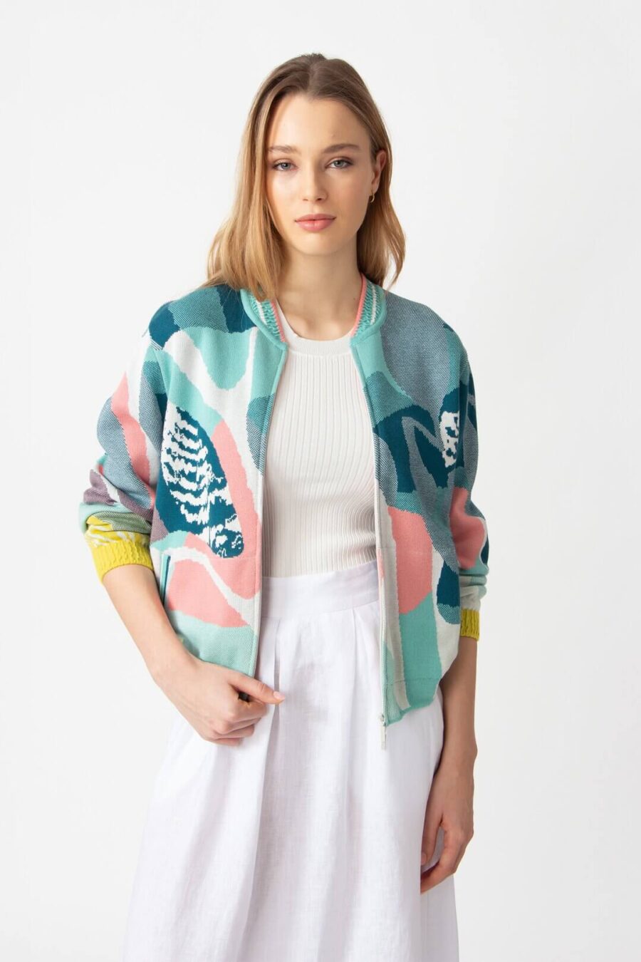ivko bomber jacket aqua