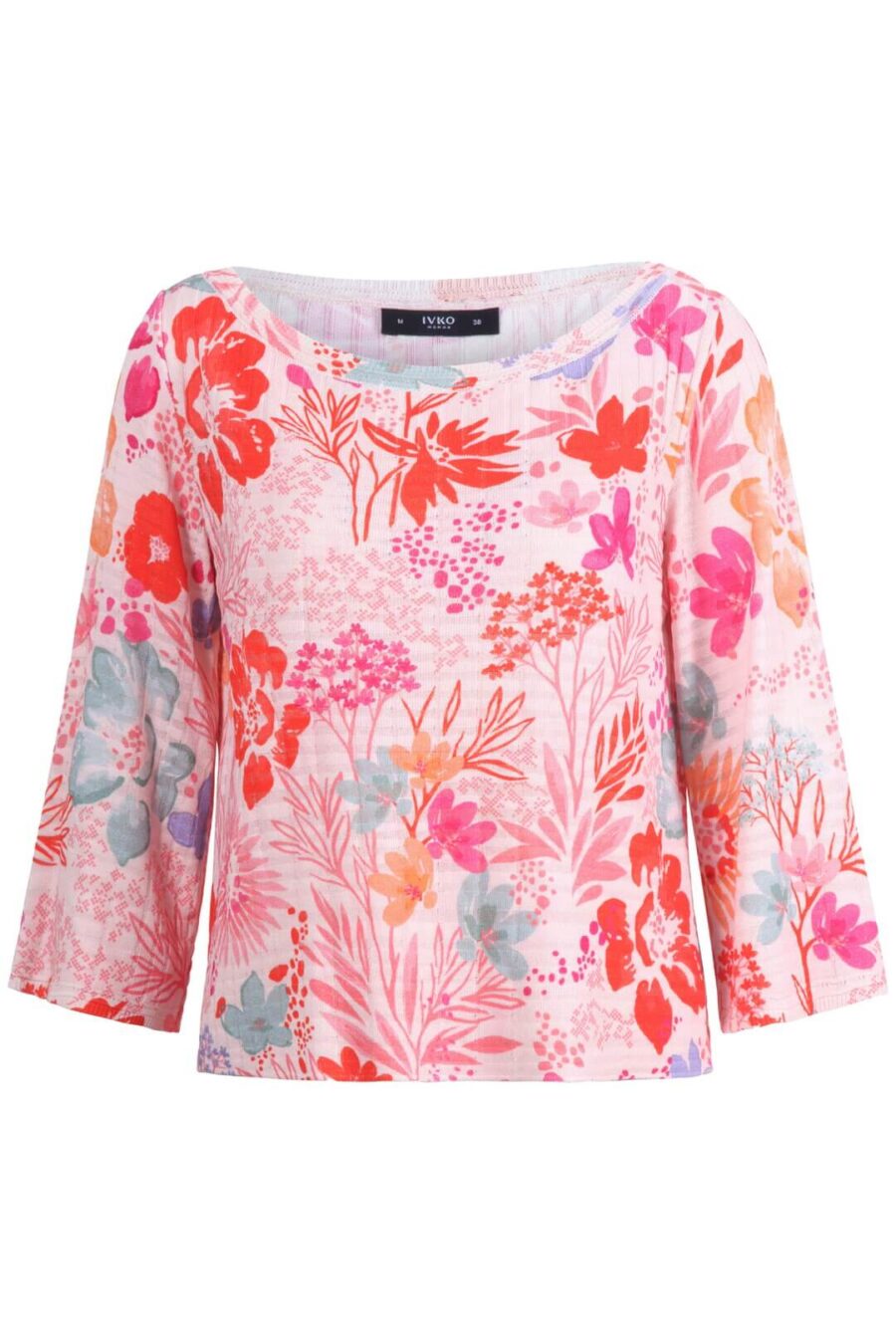 IVKO Pullover Bloemenprint Boothals - Afbeelding 3