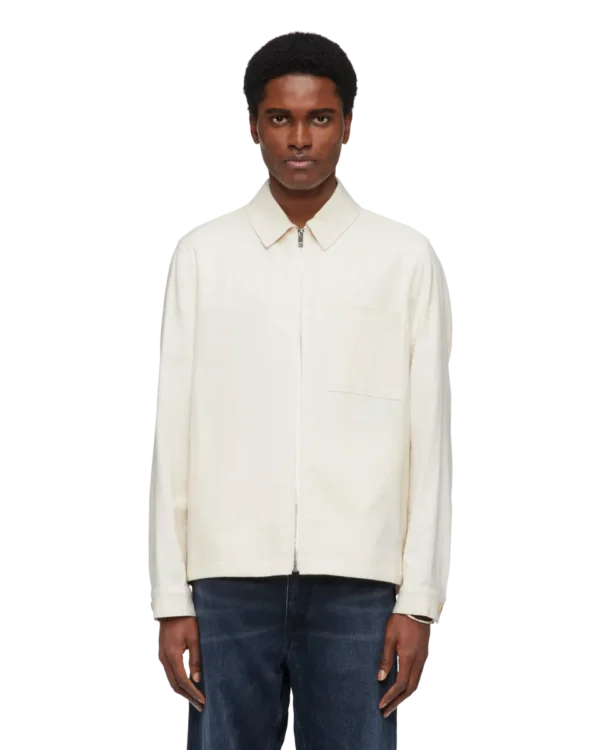 Drykorn overshirt JERSON crème kleur heren zomerjas met rits