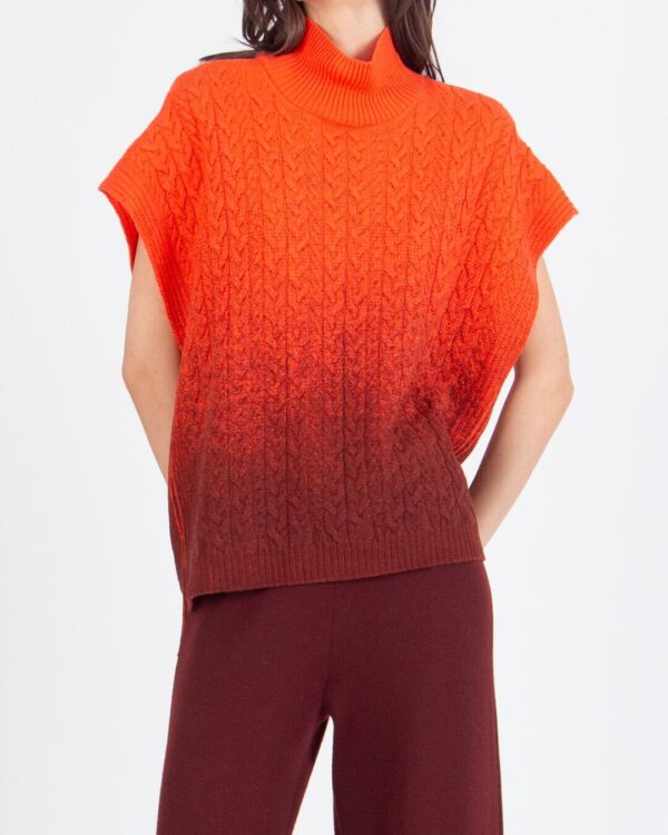 Ivko mouwloze pullover murmuration van de voorkant