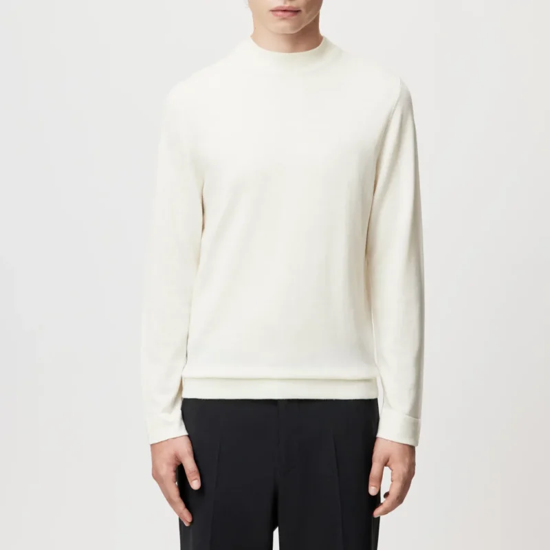 merinwollen trui van drykorn met een opstaande kraag