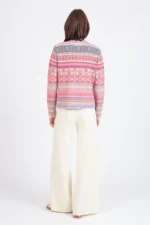 Ivko vest Re Dandy in zachte pastelkleuren – achterkant, Sjosz Mode Zutphen