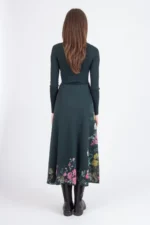 IVKO rok Forest – midi gebreide rok met elegante bloemenprint, Sjosz Mode Zutphen