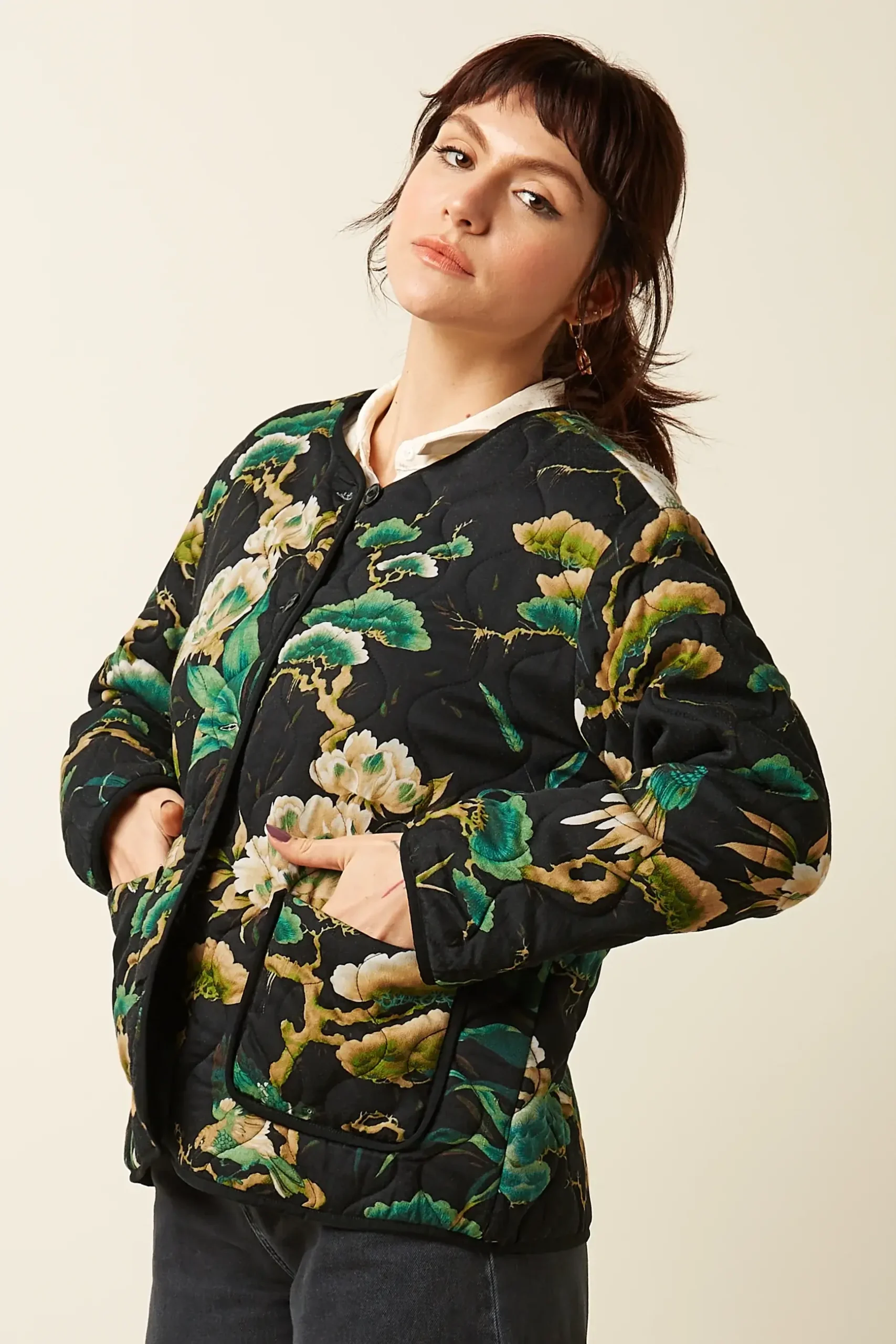 king louie jack a (1) King Louie jasje Neve Black – bloemmotief – stijlvolle look, Sjosz Mode Zutphen