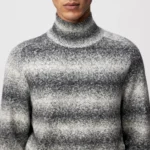 Drykorn Eddard coltrui in antraciet gemêleerd wol, moderne herentrui verkrijgbaar bij Sjosz Mode Zutphen