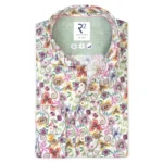 R2 overhemd bloemenprint 087 voorkant
