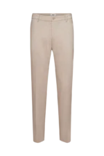 Drykorn Ajend linnen-mix broek khaki voorkant