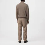Drykorn Antonio bruin vest achterkant