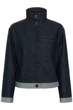 InWear DeirdraIW denim jacket donkerblauw voorzijde