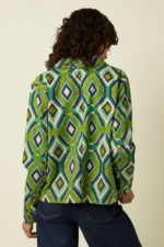 Achterzijde King Louie Jacket Caditz met all-over grafische print