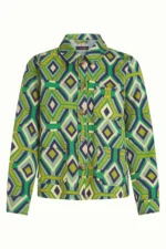 King Louie Caditz jacket dames met retro geometrische print