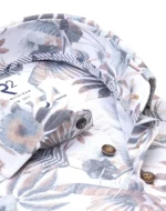 R2 Amsterdam overhemd tropische bladeren print detail kraag