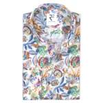 R2 Amsterdam overhemd multicolor paisley print heren