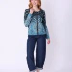 Ivko Cardigan Petal Script
