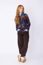 Ivko Cardigan blauw Trencar Pattern van 100% wol
